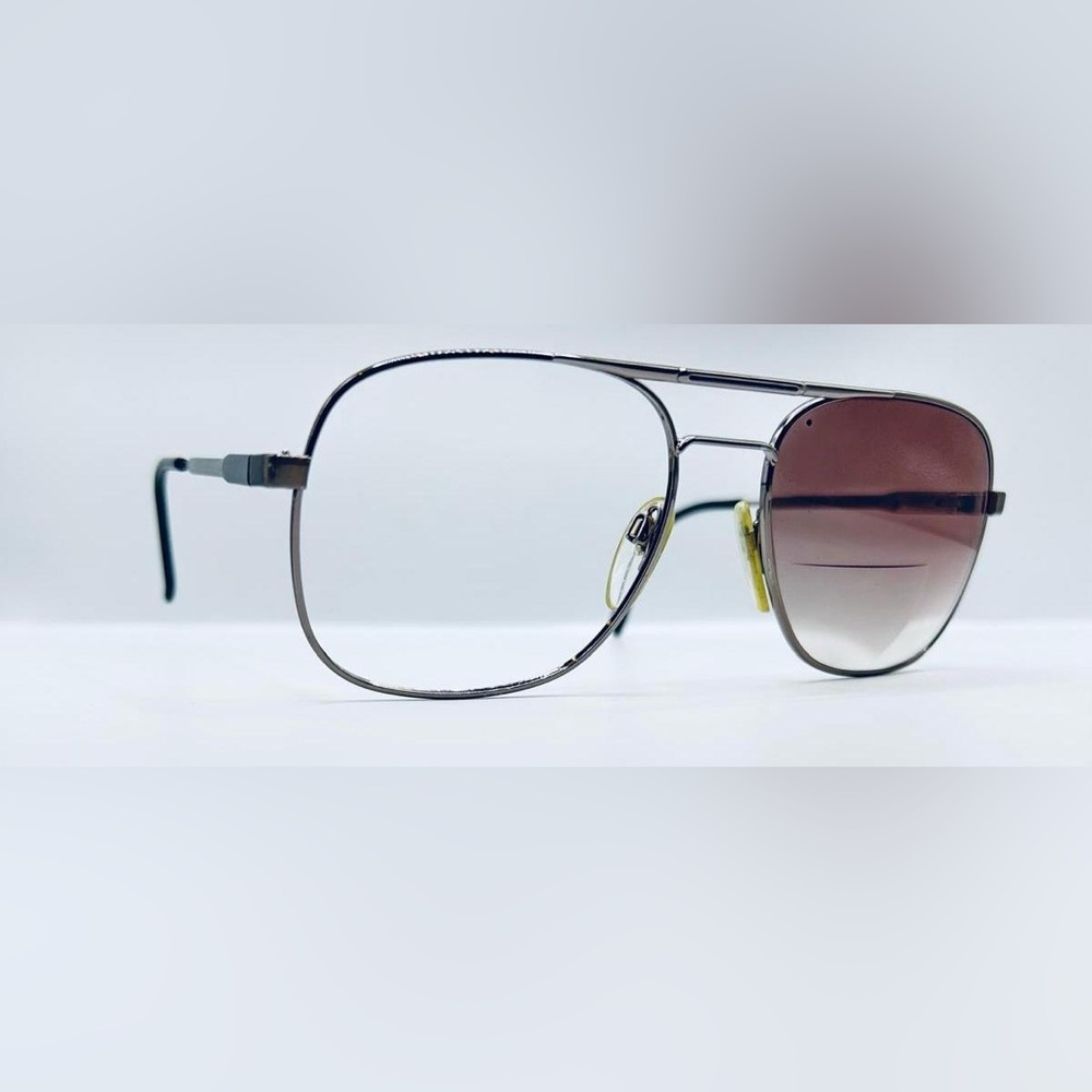 Vintage Luxottica Carlos Gunmetal Pilot Sunglasses Frames Only